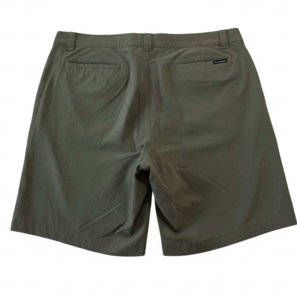 Columbia Mens Performance Hiking Shorts Olive Green Size 38 Flat Front Outdoor - Picture 2 of 8